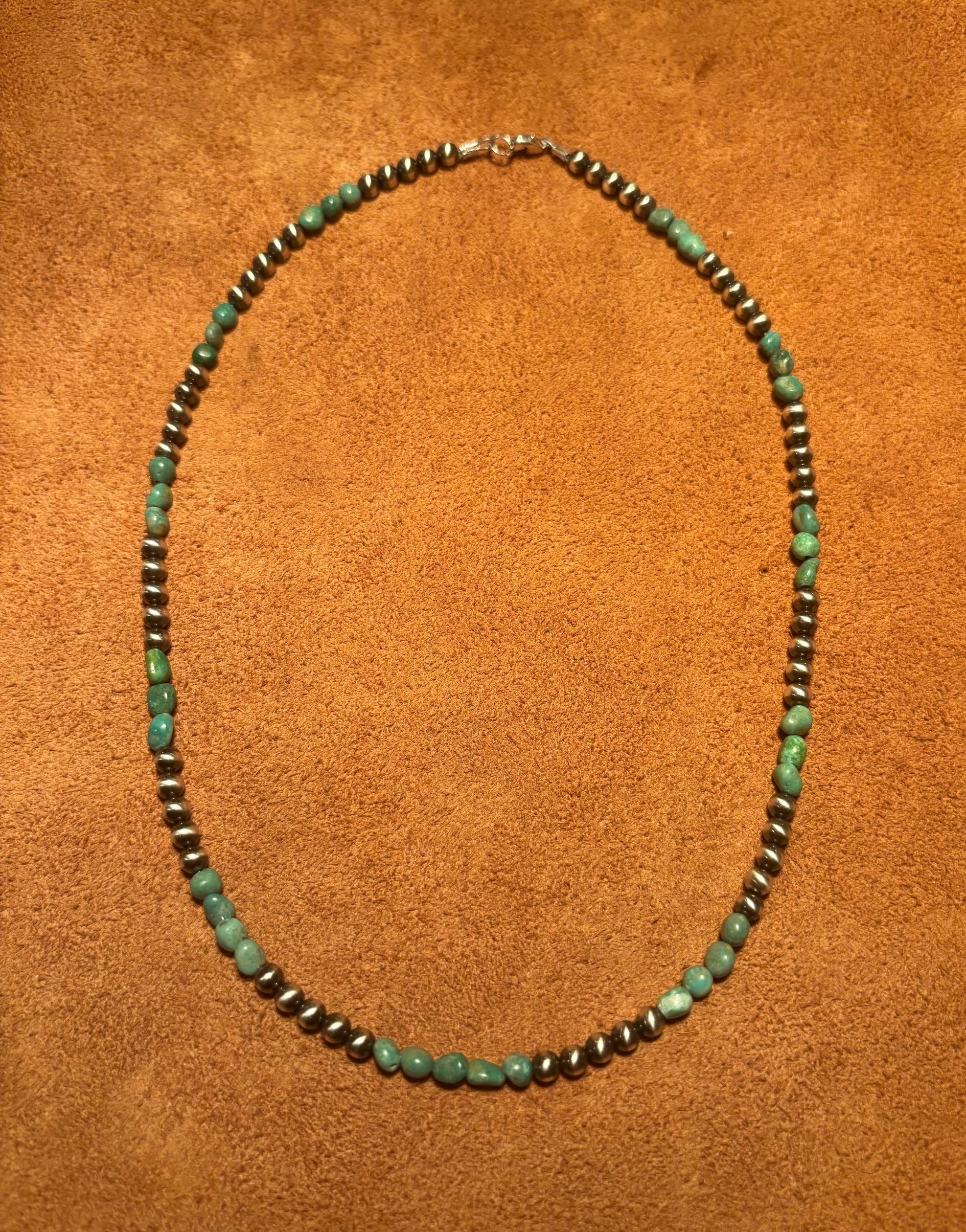 Navajo Pearl and Turquoise 16"Necklace