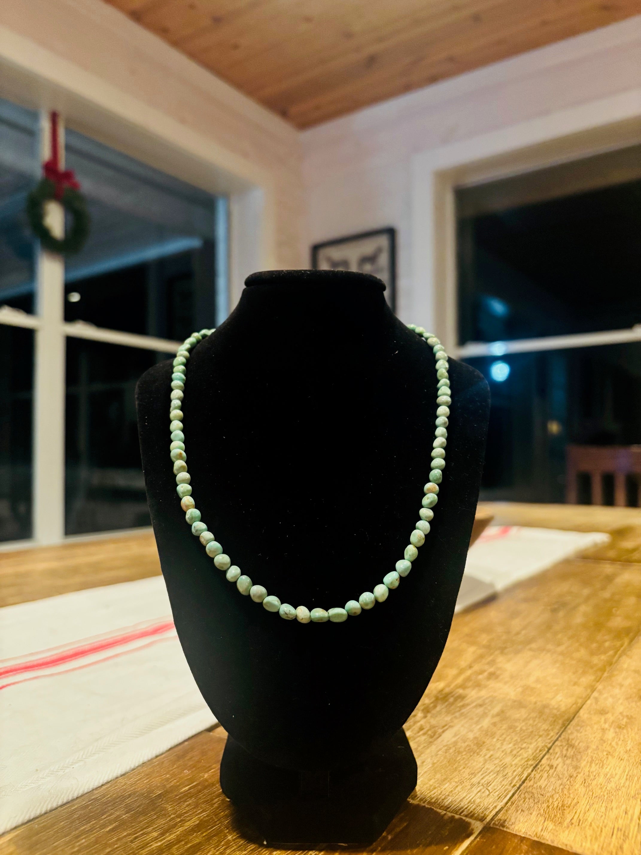 17" Turquoise Beaded Necklace